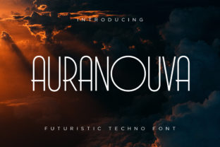 Auranouva: A Futuristic Font for Modern Branding Projects