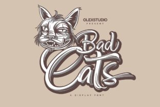 Bad Cats: A Bold Display Font for Expressive Design Projects