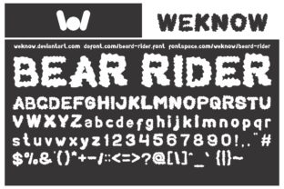 Bear Rider: A Fluffy Display Font for Web Designers Who Dare to Stand Out