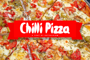Chilli Pizza: A Spicy Display Font for Editorial Design