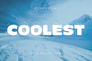 Coolest: The Winter-Themed Display Font for Crafty Creations