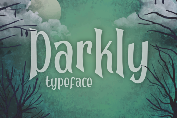 Darkly: A Cute Display Font with Spooky Charm for Halloween Branding