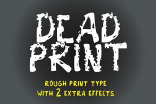 Dead Print: A Playful Display Font for Bold Web Design