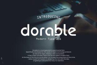 Dorable: A Round, Modern Display Font for Web Designers