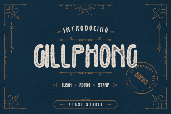Gillphong: A Bold Display Font for Standout Marketing Visuals