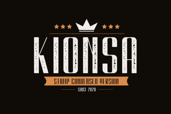 Kionsa Stamp Font: A Vintage Touch for Professional Branding