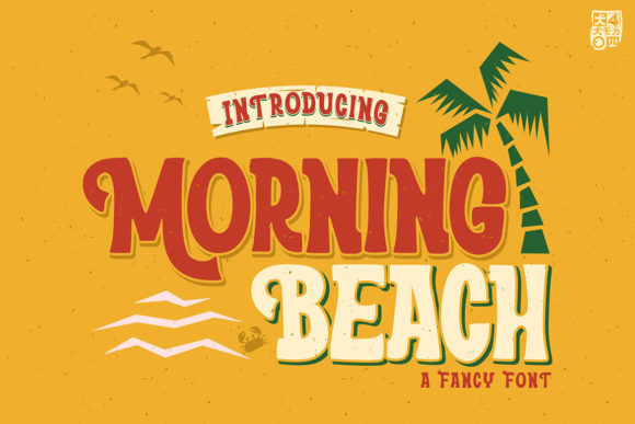 Morning Beach: A Bold Display Font for Playful Branding Projects