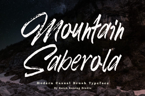 Mountain Saberola: A Craft-Friendly Display Font for Handmade Brands and Creative Projects