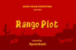 Rango Plot: A Bold Display Font for Impactful Campaign Typography