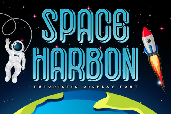 Space Harbon: A Futuristic Display Font for Small Business Branding