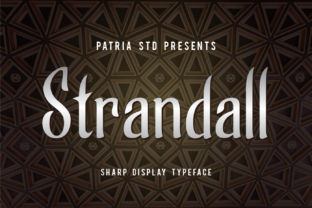 Strandall: A Clean Display Font for Modern Editorial Design