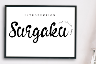 Surgaku: A Playful Display Font for Crafters and Product Designers